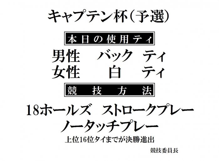 ｷｬﾌﾟﾃﾝ杯(予選)HP用