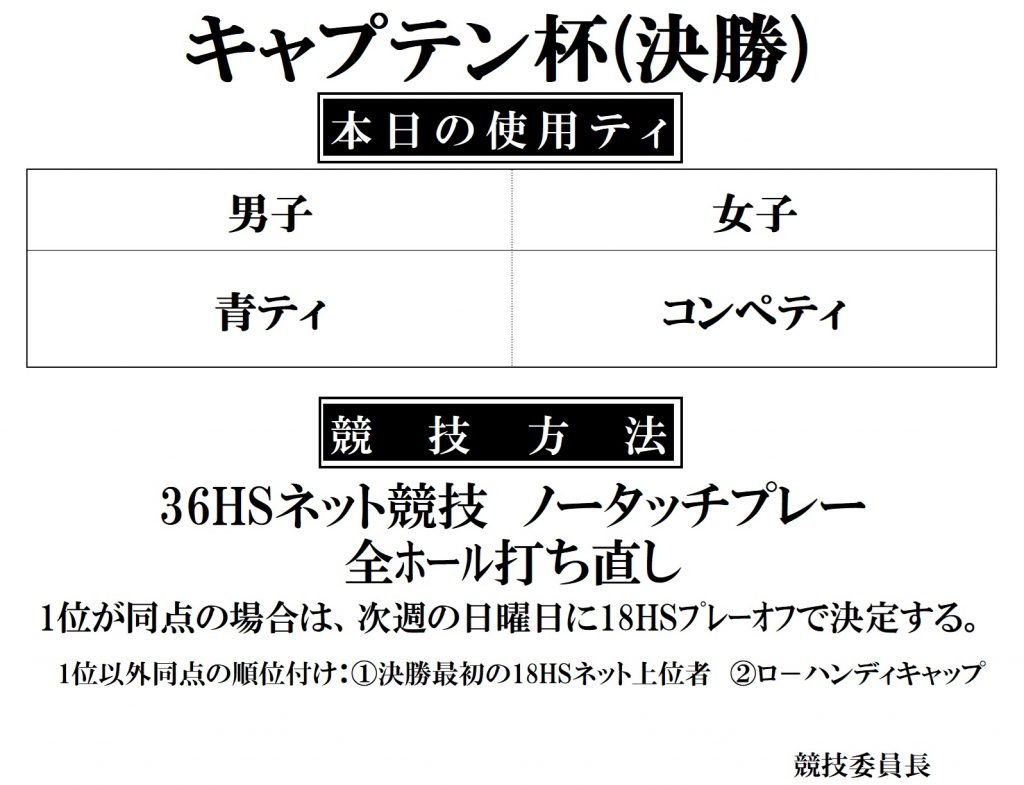 キャプテン杯ティ