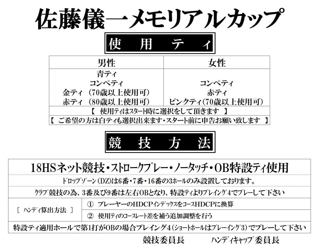 佐藤儀一ﾒﾓﾘｱﾙｶｯﾌﾟティ